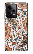 White Mayura Redmi Note 12 Pro 5G Glass Case