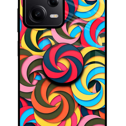 Spiral Pattern Redmi Note 12 Pro 5G Pop Case by Casekaro