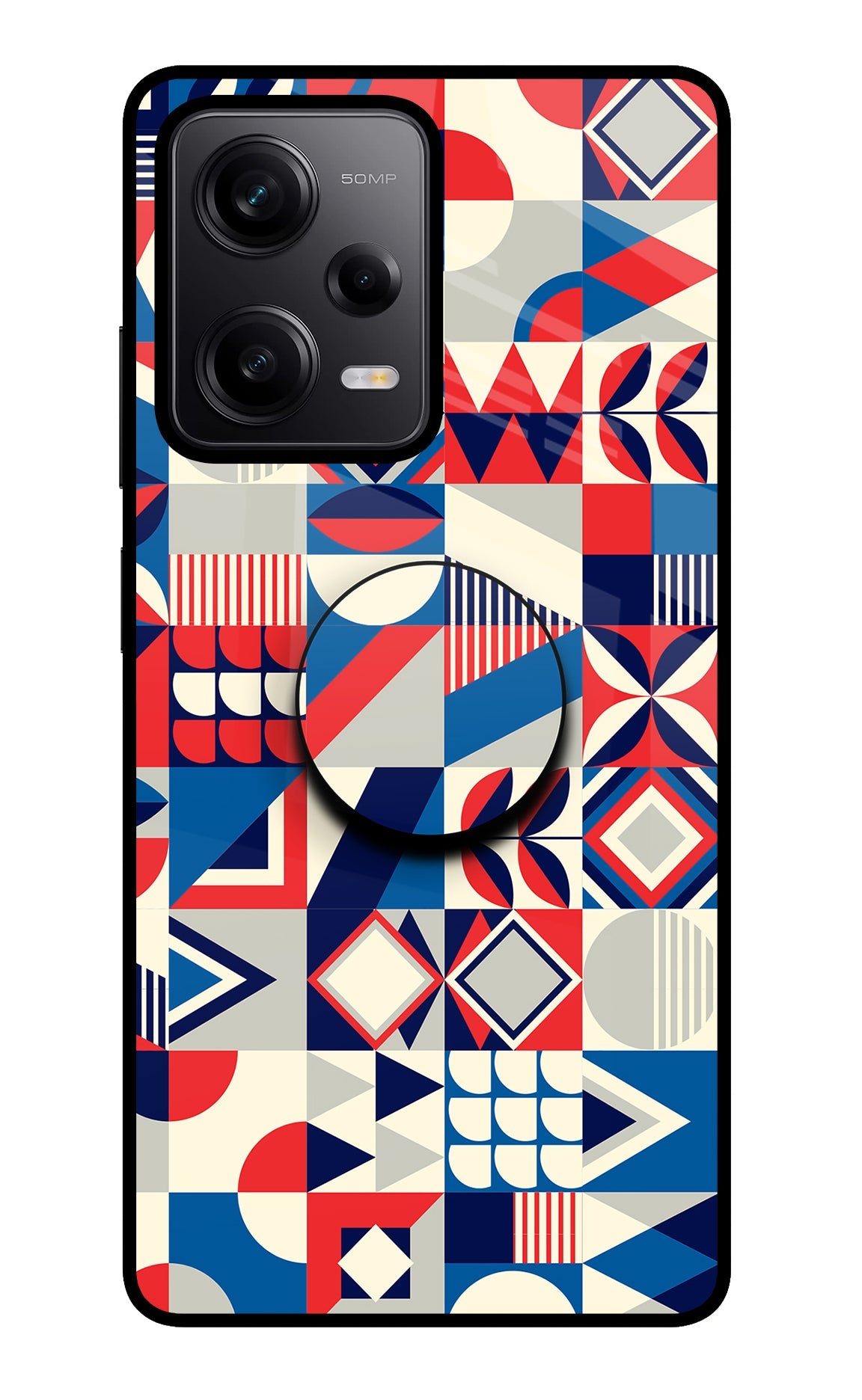 Colorful Pattern Redmi Note 12 Pro 5G Glass Case