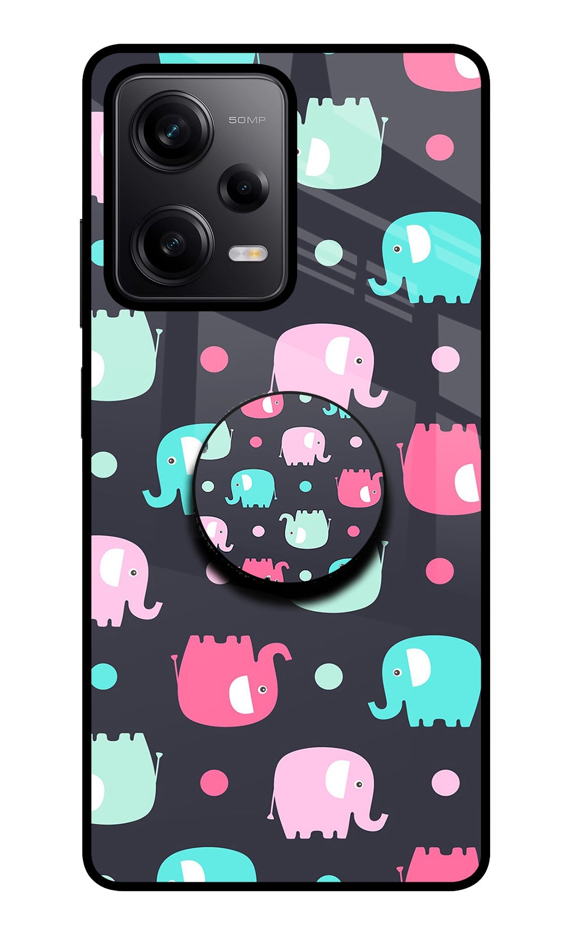 Baby Elephants Redmi Note 12 Pro 5G Glass Case