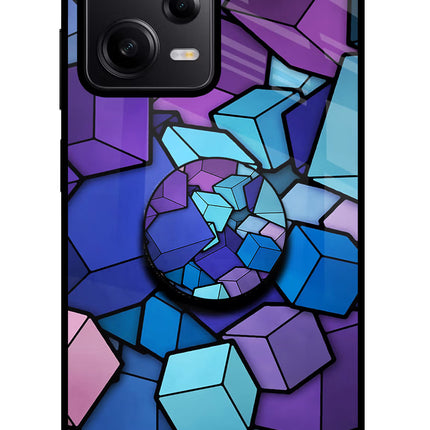 Cubic Abstract Redmi Note 12 Pro 5G Glass Case