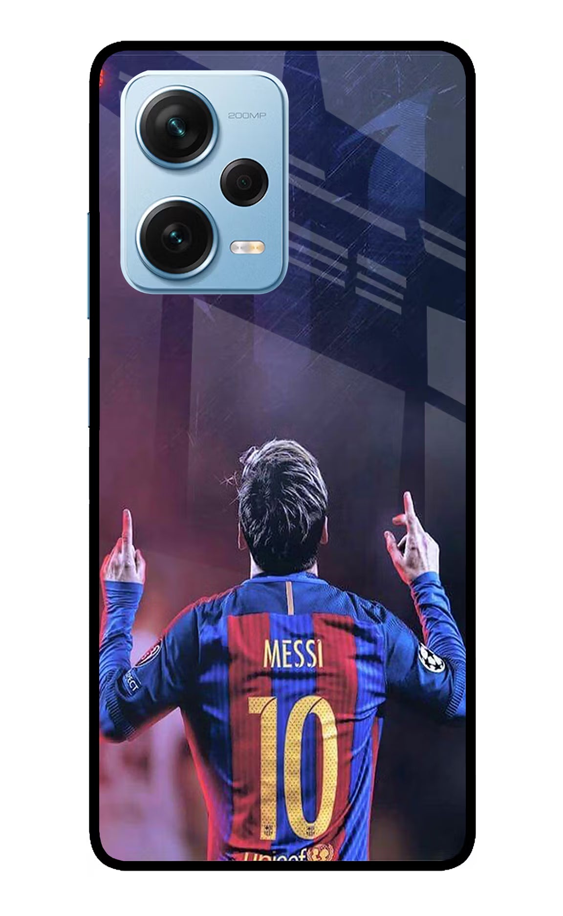 Messi Redmi Note 12 Pro+ 5G Glass Case Back Cover by Casekaro