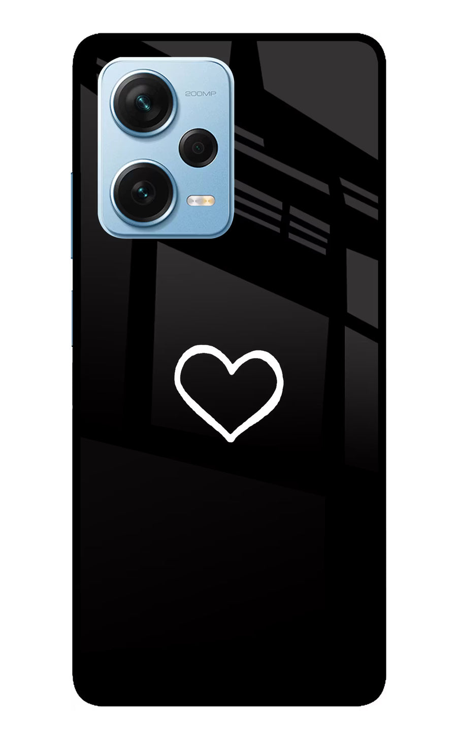 Heart Redmi Note 12 Pro+ 5G Back Cover, Glass case