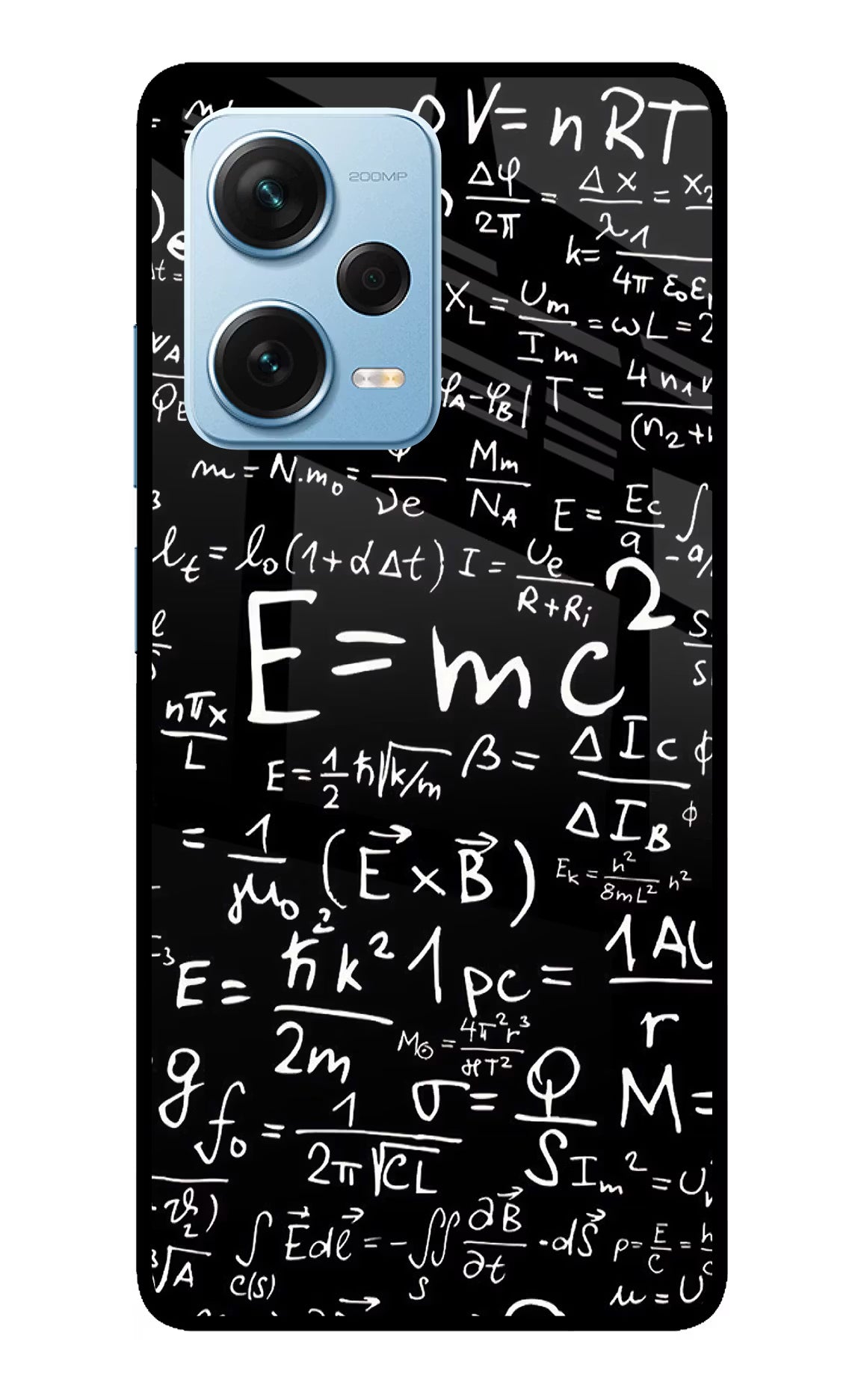 Physics Formula Redmi Note 12 Pro+ 5G Glass Case Back Cover by Casekaro