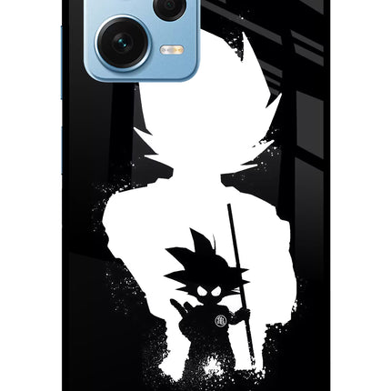 Goku Shadow Redmi Note 12 Pro+ 5G Glass Case Back Cover by Casekaro