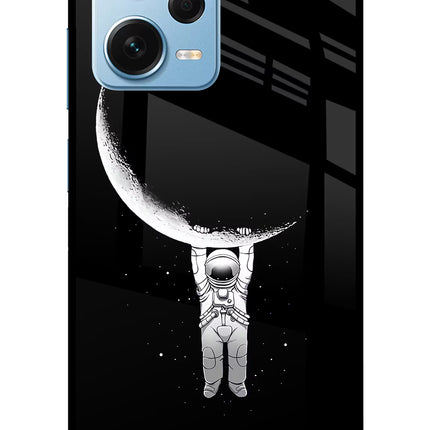 Moon Space Redmi Note 12 Pro+ 5G Glass Case Back Cover by Casekaro