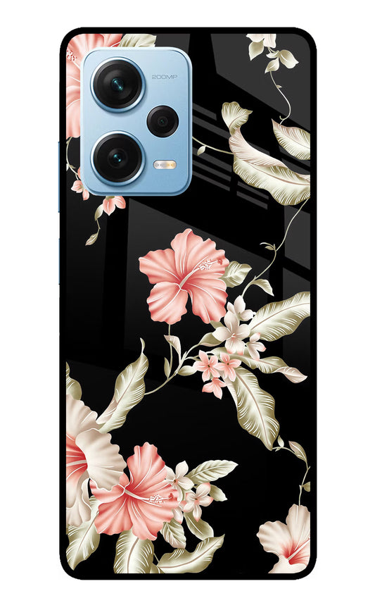 Flowers Redmi Note 12 Pro+ 5G Glass Case