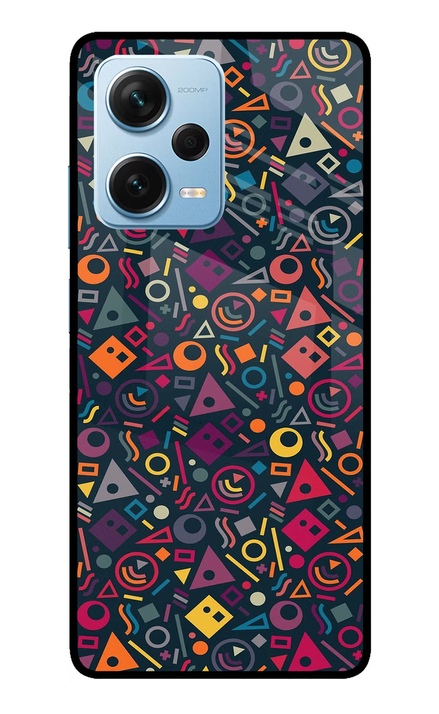 Geometric Abstract Redmi Note 12 Pro+ 5G Back Cover, Glass case
