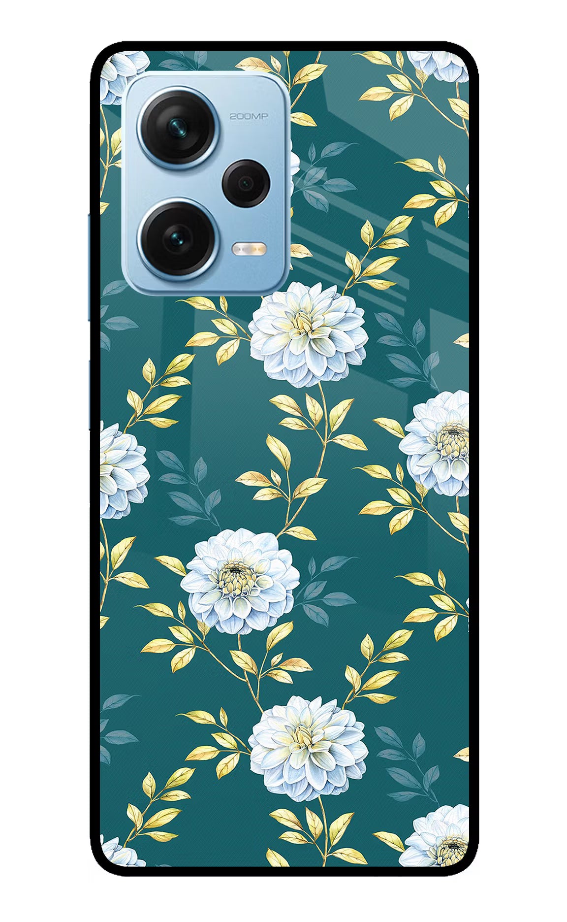 Flowers Redmi Note 12 Pro+ 5G Glass Case