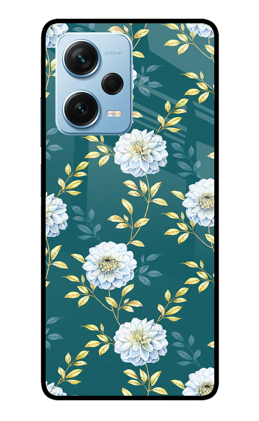 Flowers Redmi Note 12 Pro+ 5G Glass Case