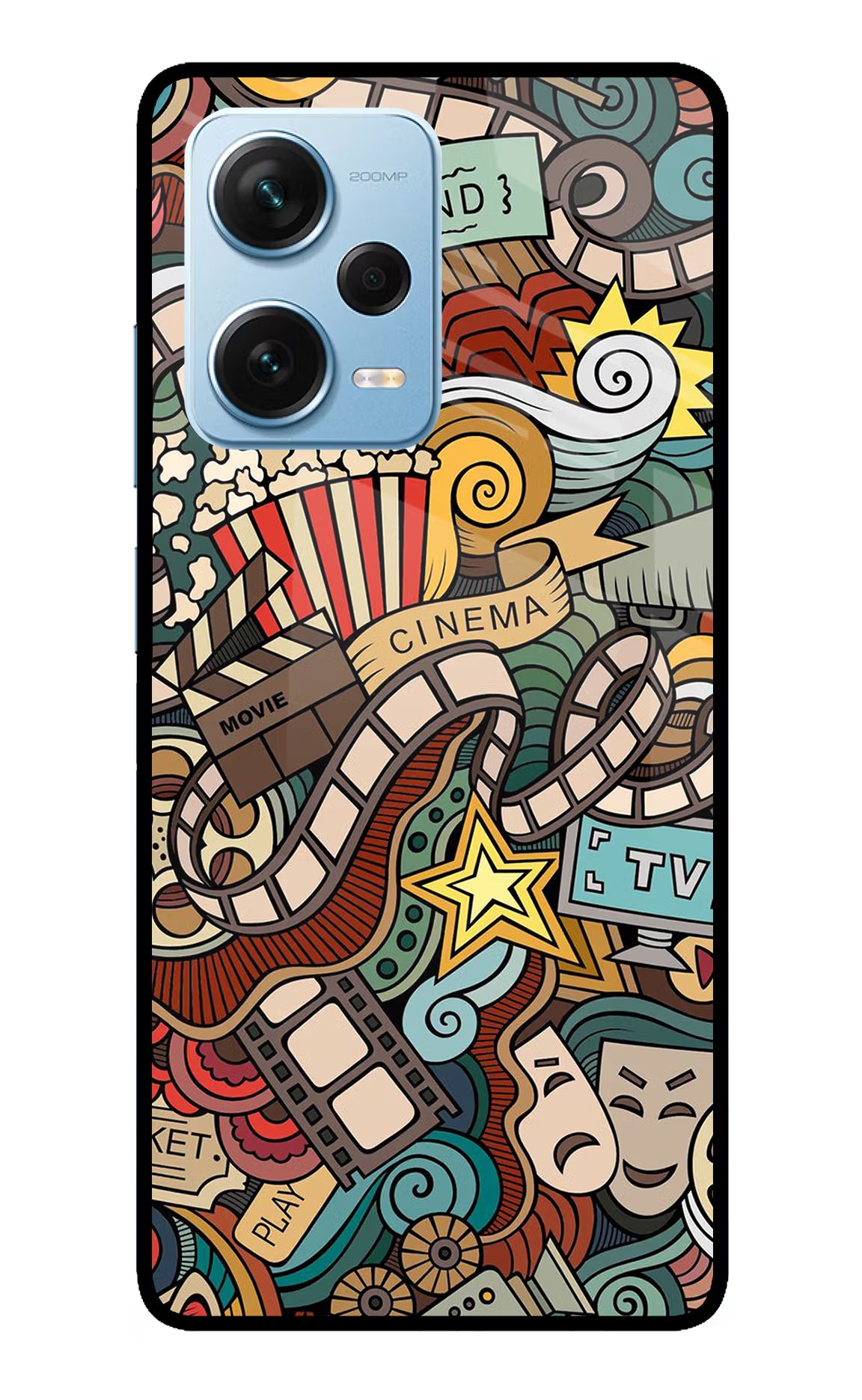 Cinema Abstract Redmi Note 12 Pro+ 5G Glass Case