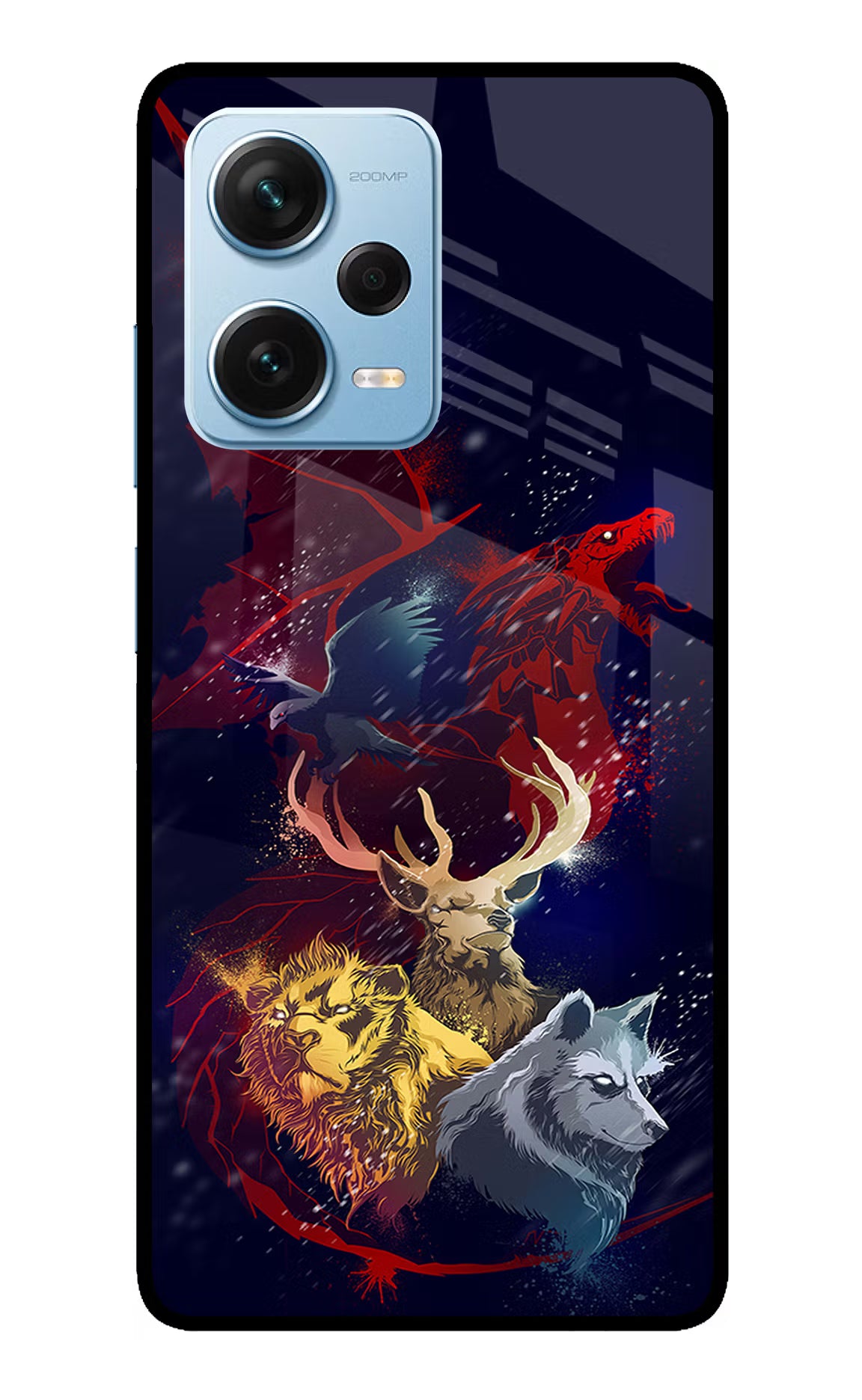 Game Of Thrones Redmi Note 12 Pro+ 5G Glass Case Back Cover by Casekaro