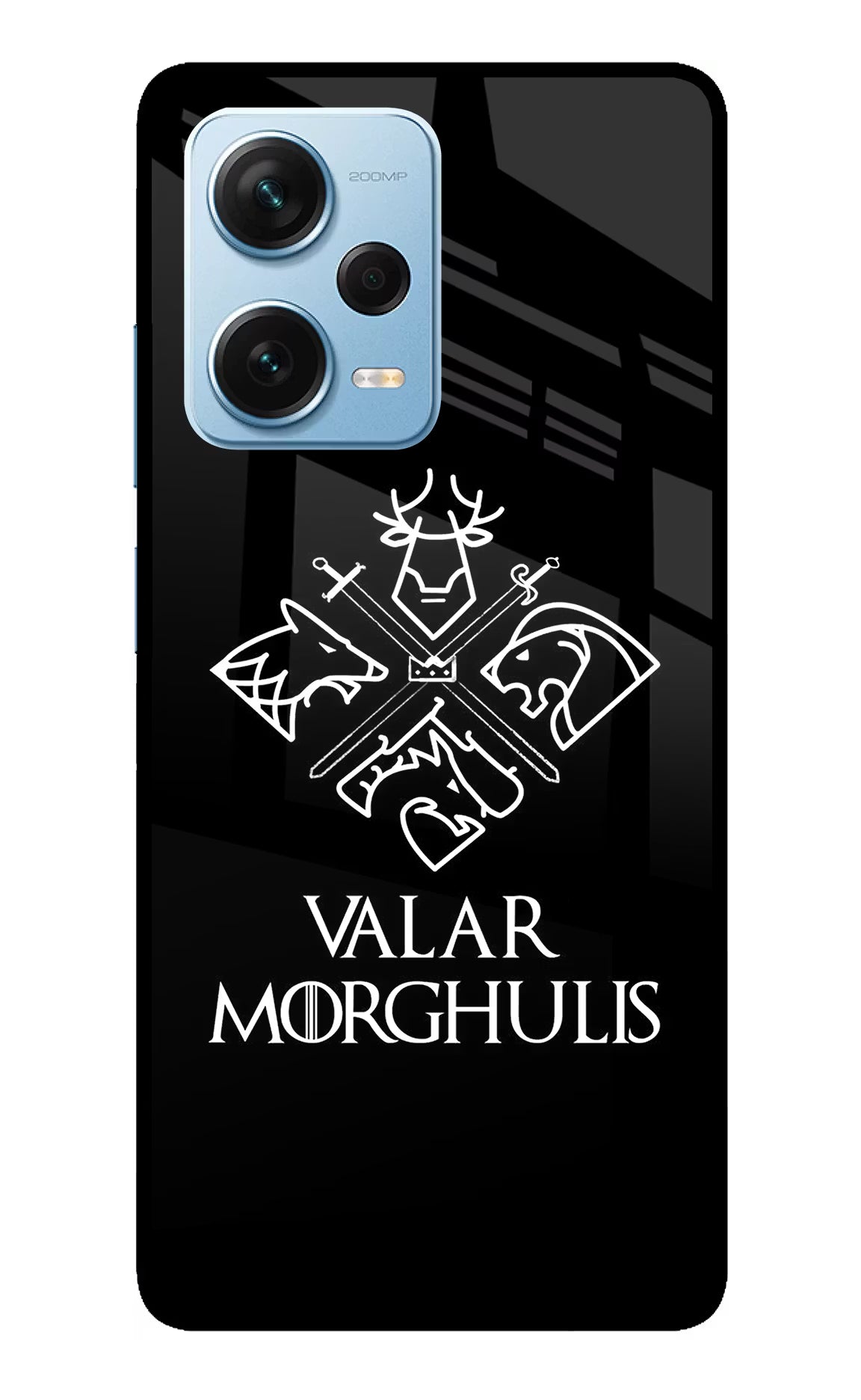 Valar Morghulis | Game Of Thrones Redmi Note 12 Pro+ 5G Glass Case Back Cover by Casekaro