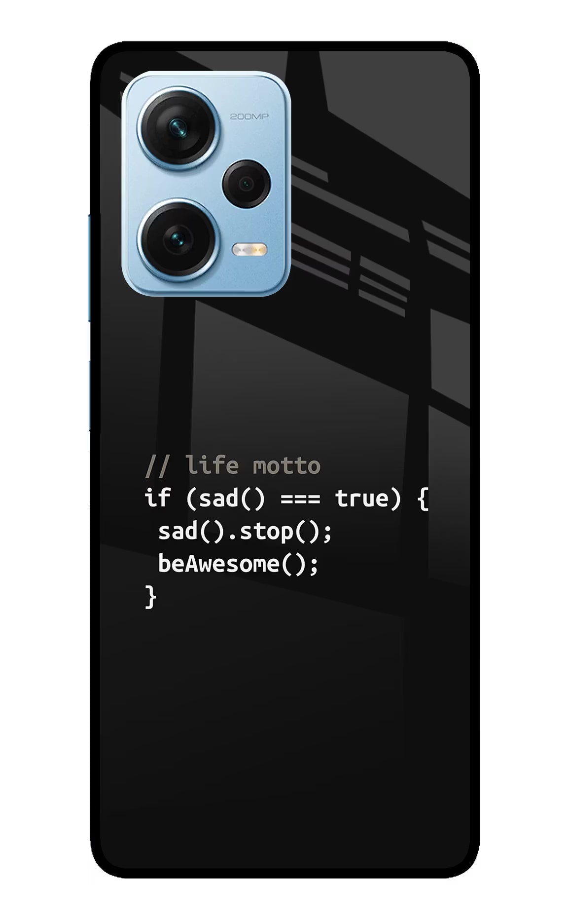 Life Motto Code Redmi Note 12 Pro+ 5G Glass Case