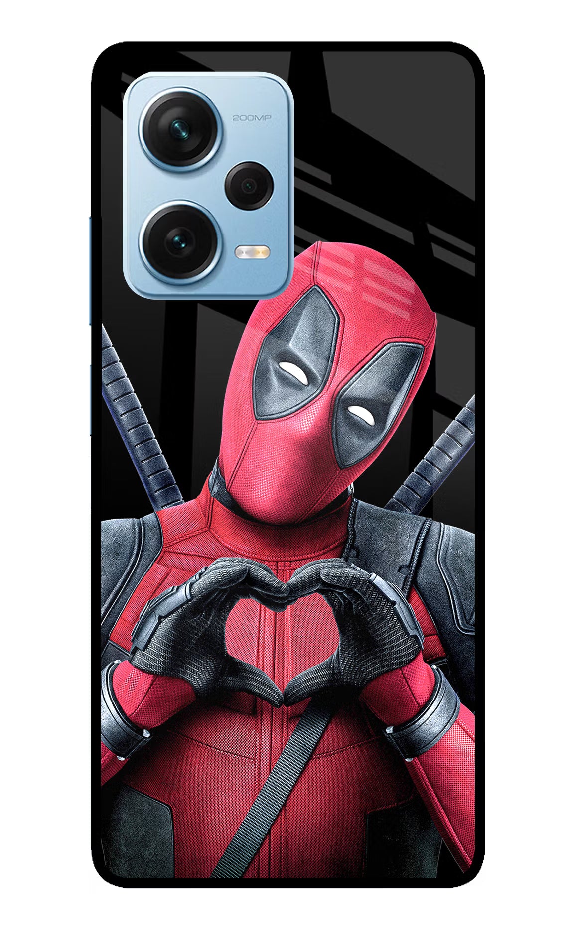 Deadpool Redmi Note 12 Pro+ 5G Glass Case Back Cover by Casekaro