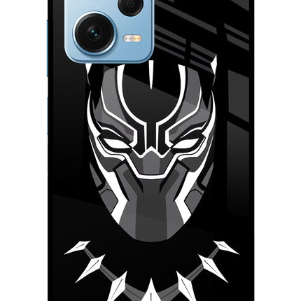 Black Panther Redmi Note 12 Pro+ 5G Glass Case Back Cover by Casekaro