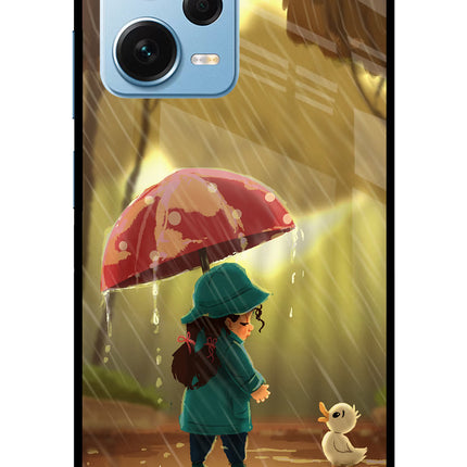 Rainy Day Redmi Note 12 Pro+ 5G Glass Case Back Cover by Casekaro