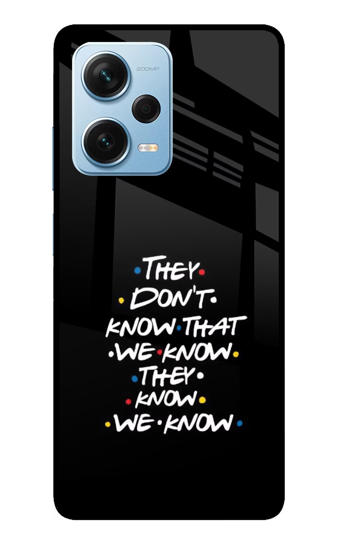FRIENDS Dialogue Redmi Note 12 Pro+ 5G Glass Case