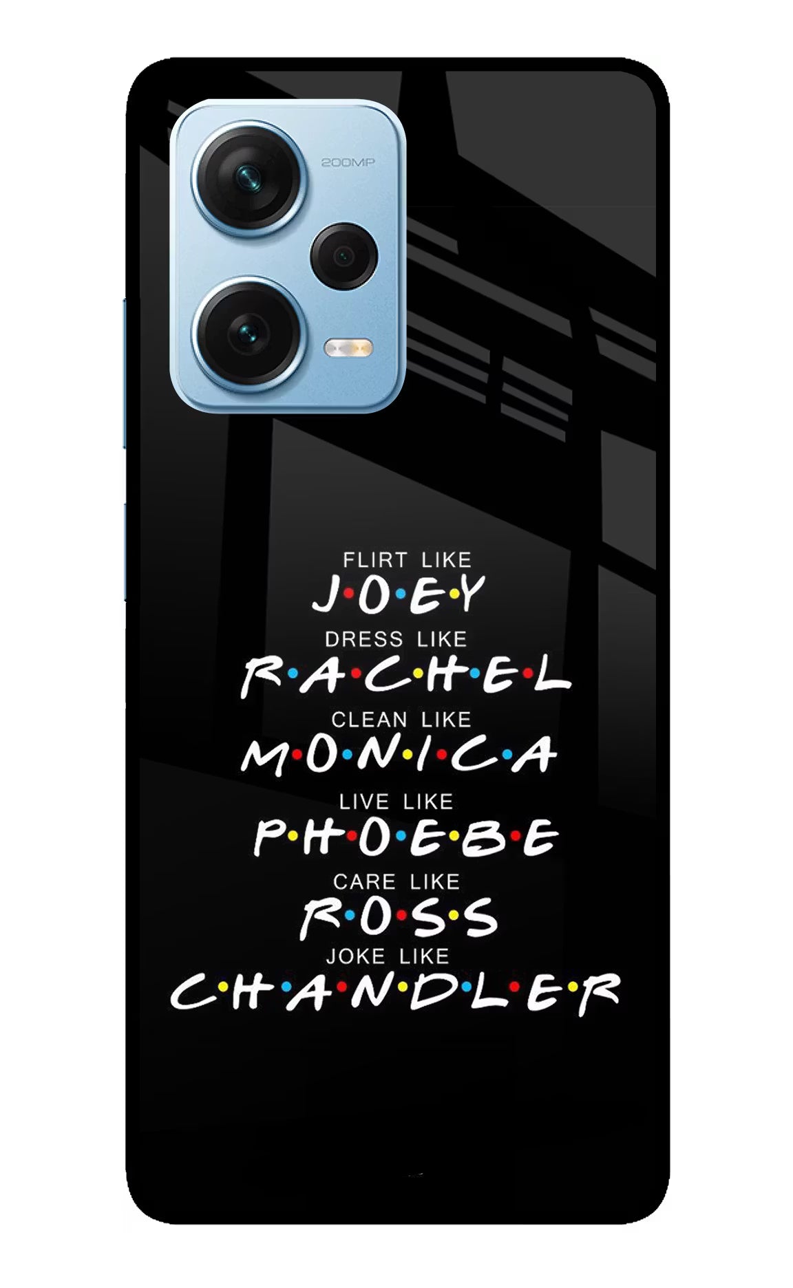 FRIENDS Character Redmi Note 12 Pro+ 5G Glass Case
