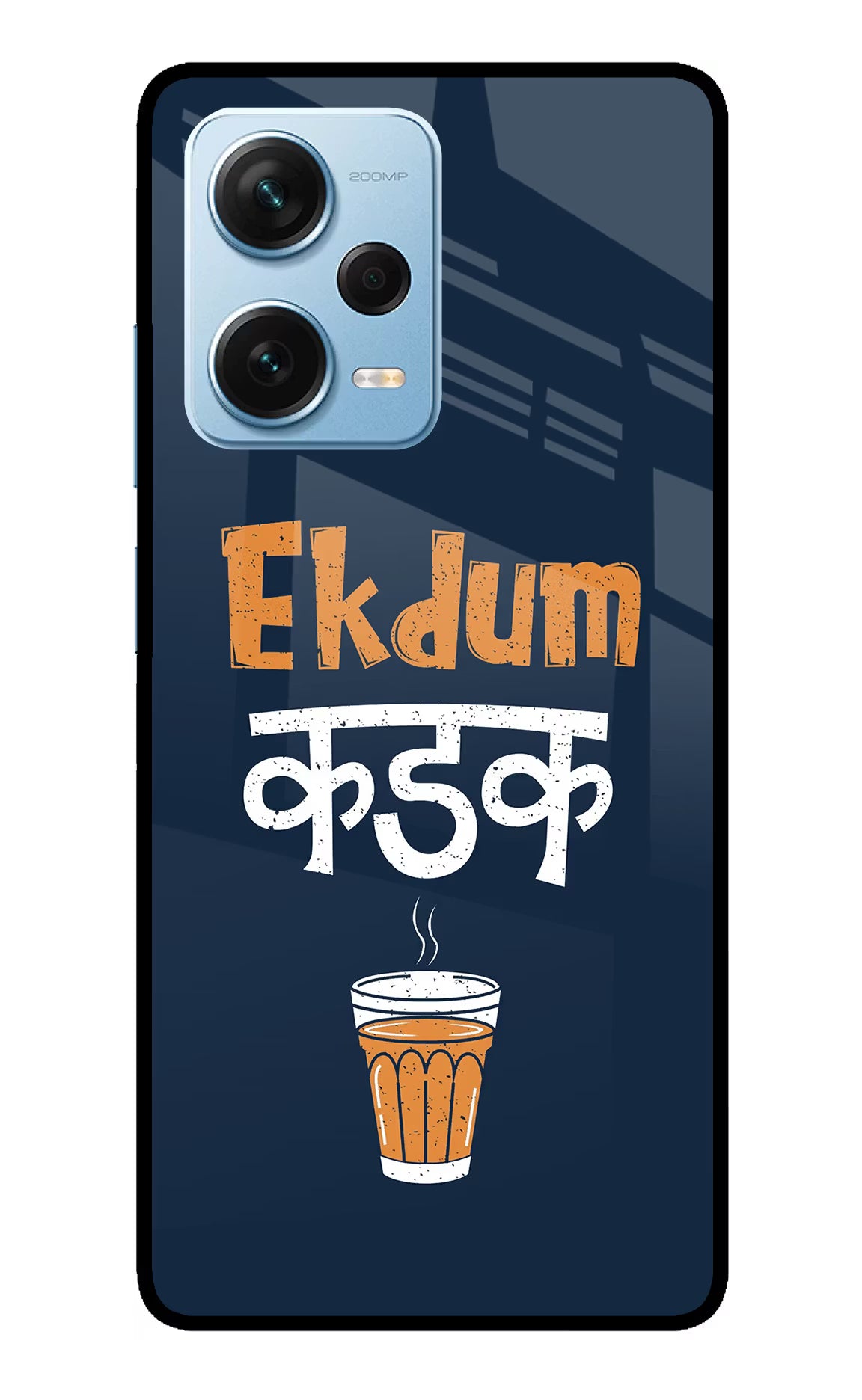Ekdum Kadak Chai Redmi Note 12 Pro+ 5G Glass Case Back Cover by Casekaro