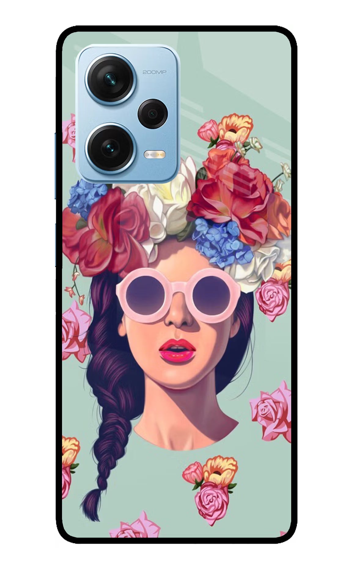 Pretty Girl Redmi Note 12 Pro+ 5G Glass Case Back Cover by Casekaro