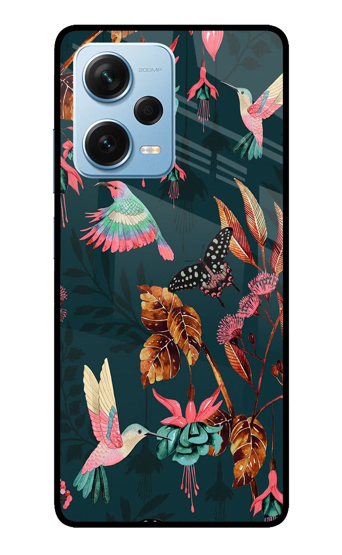 Birds Redmi Note 12 Pro+ 5G Glass Case Back Cover by Casekaro