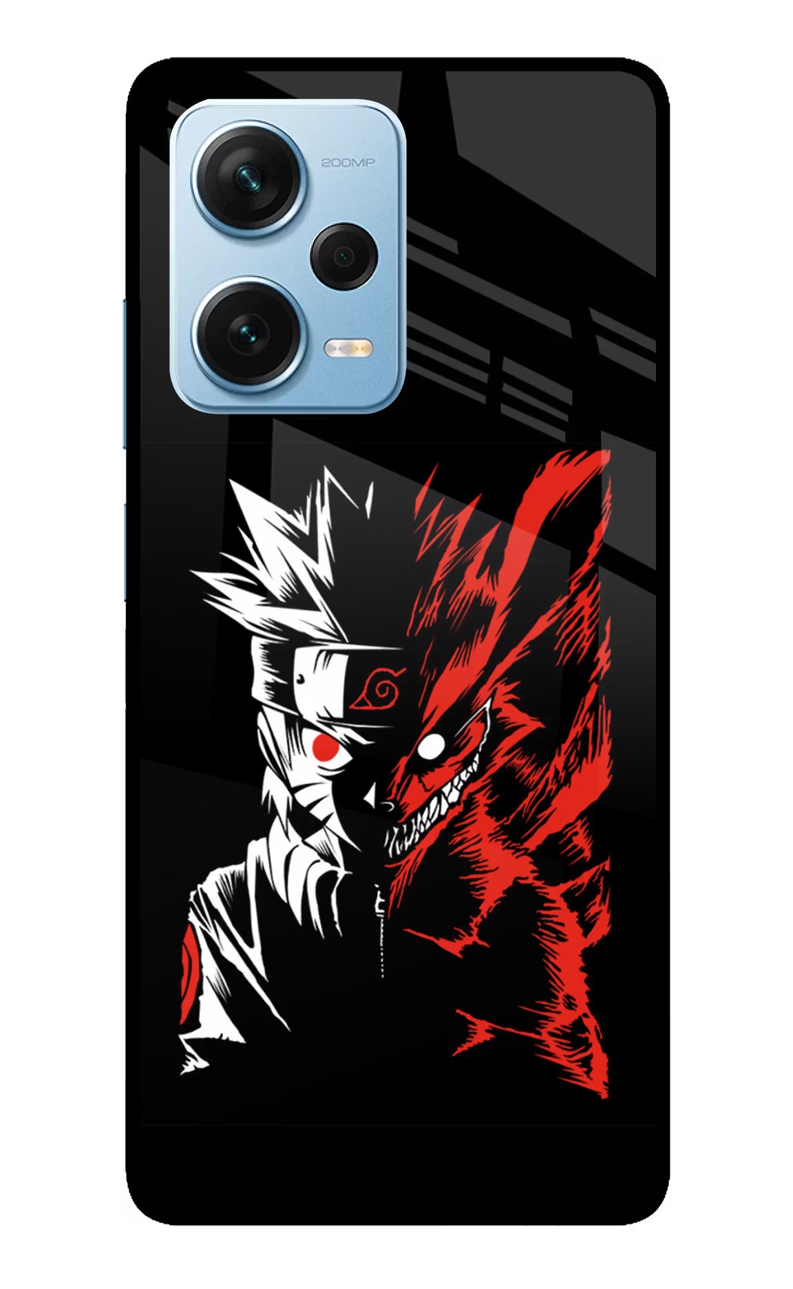 Naruto Two Face Redmi Note 12 Pro+ 5G Glass Case