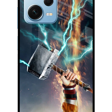 Thor Hammer Mjolnir Redmi Note 12 Pro+ 5G Glass Case