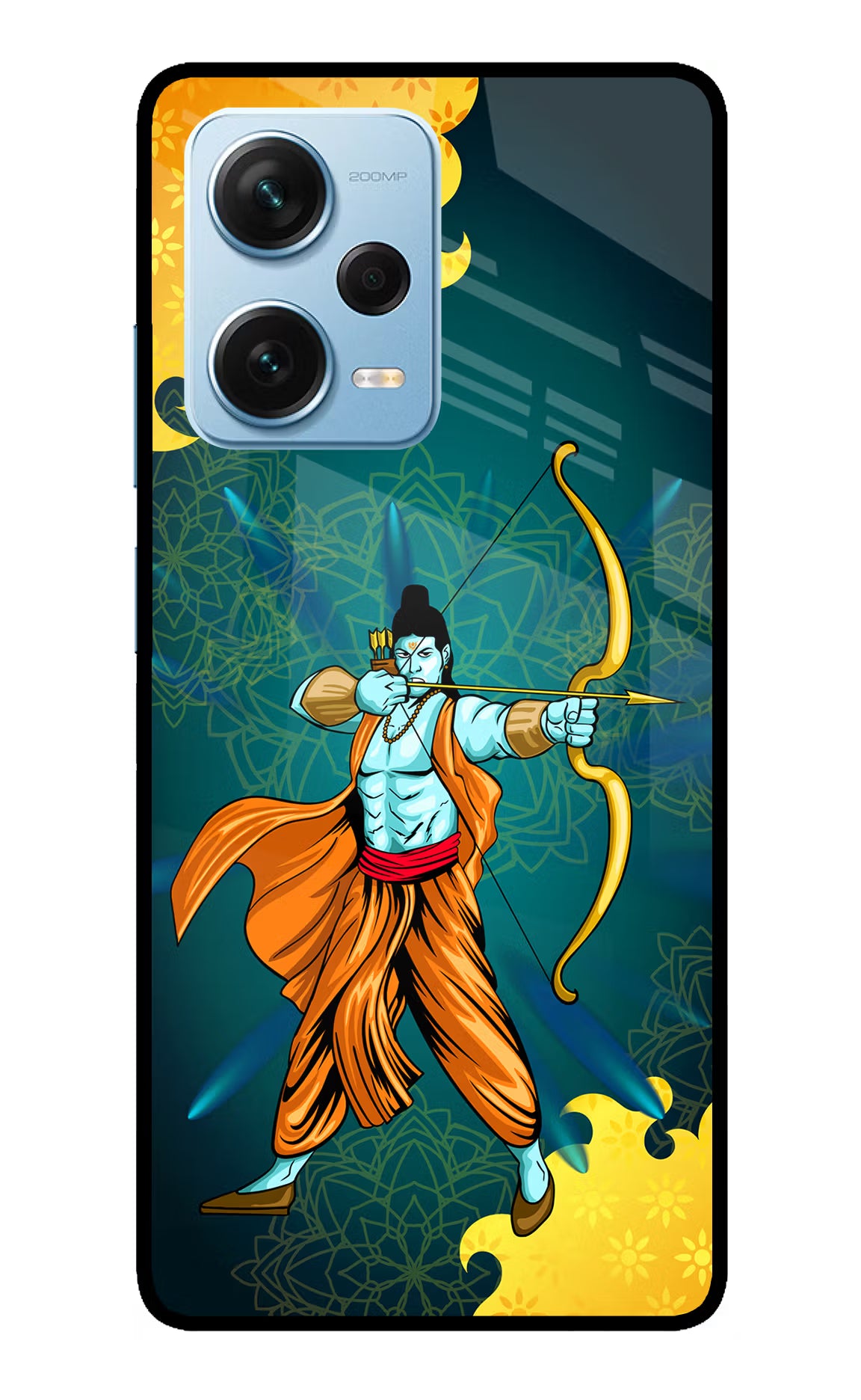 Lord Ram - 6 Redmi Note 12 Pro+ 5G Glass Case Back Cover by Casekaro