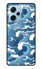 Blue Waves Redmi Note 12 Pro+ 5G Glass Case