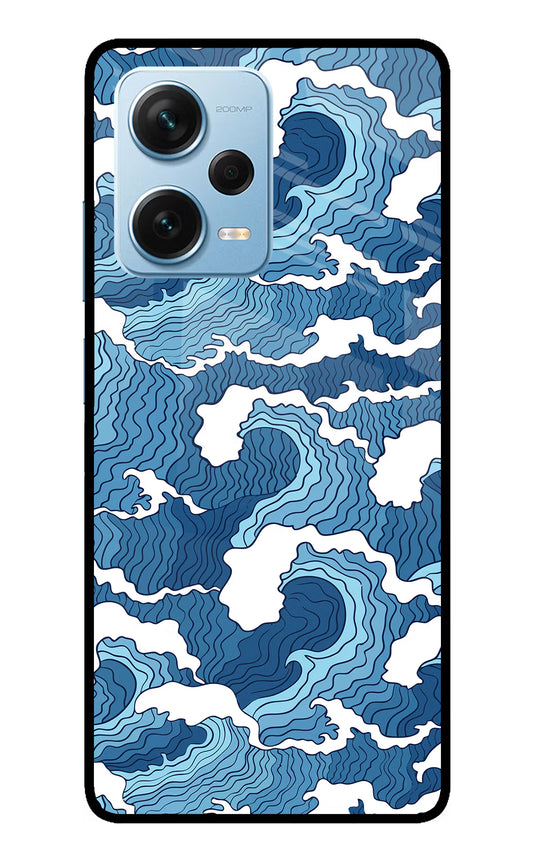 Blue Waves Redmi Note 12 Pro+ 5G Glass Case