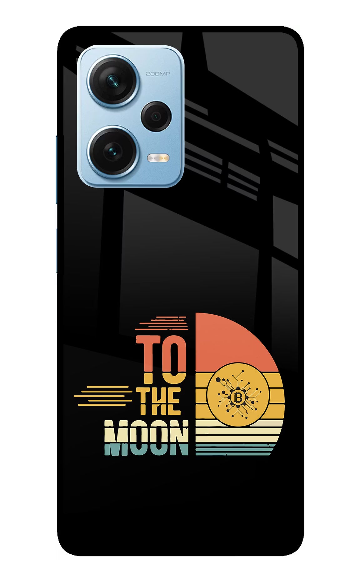 To the Moon Redmi Note 12 Pro+ 5G Glass Case Back Cover by Casekaro
