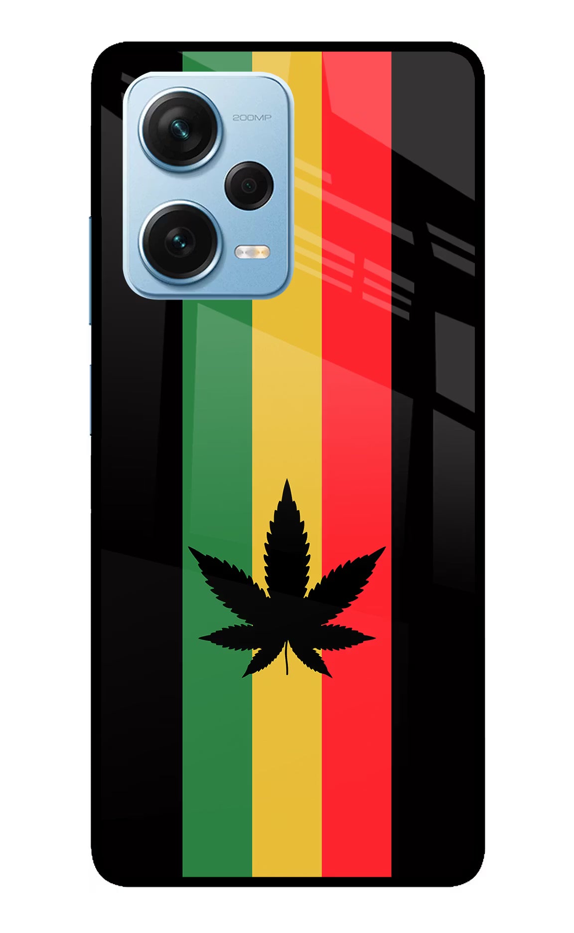 Weed Flag Redmi Note 12 Pro+ 5G Glass Case Back Cover by Casekaro