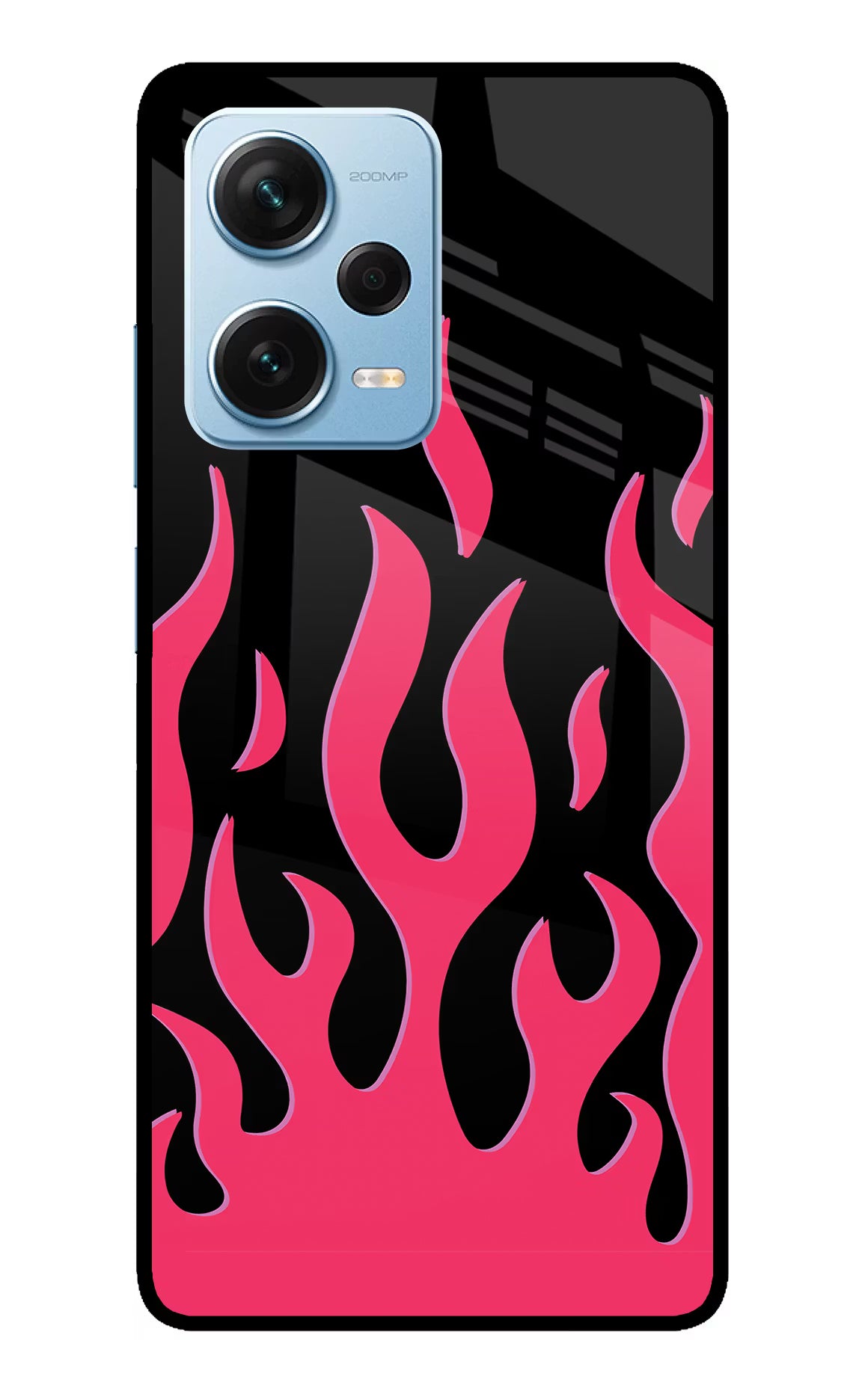 Fire Flames Redmi Note 12 Pro+ 5G Glass Case