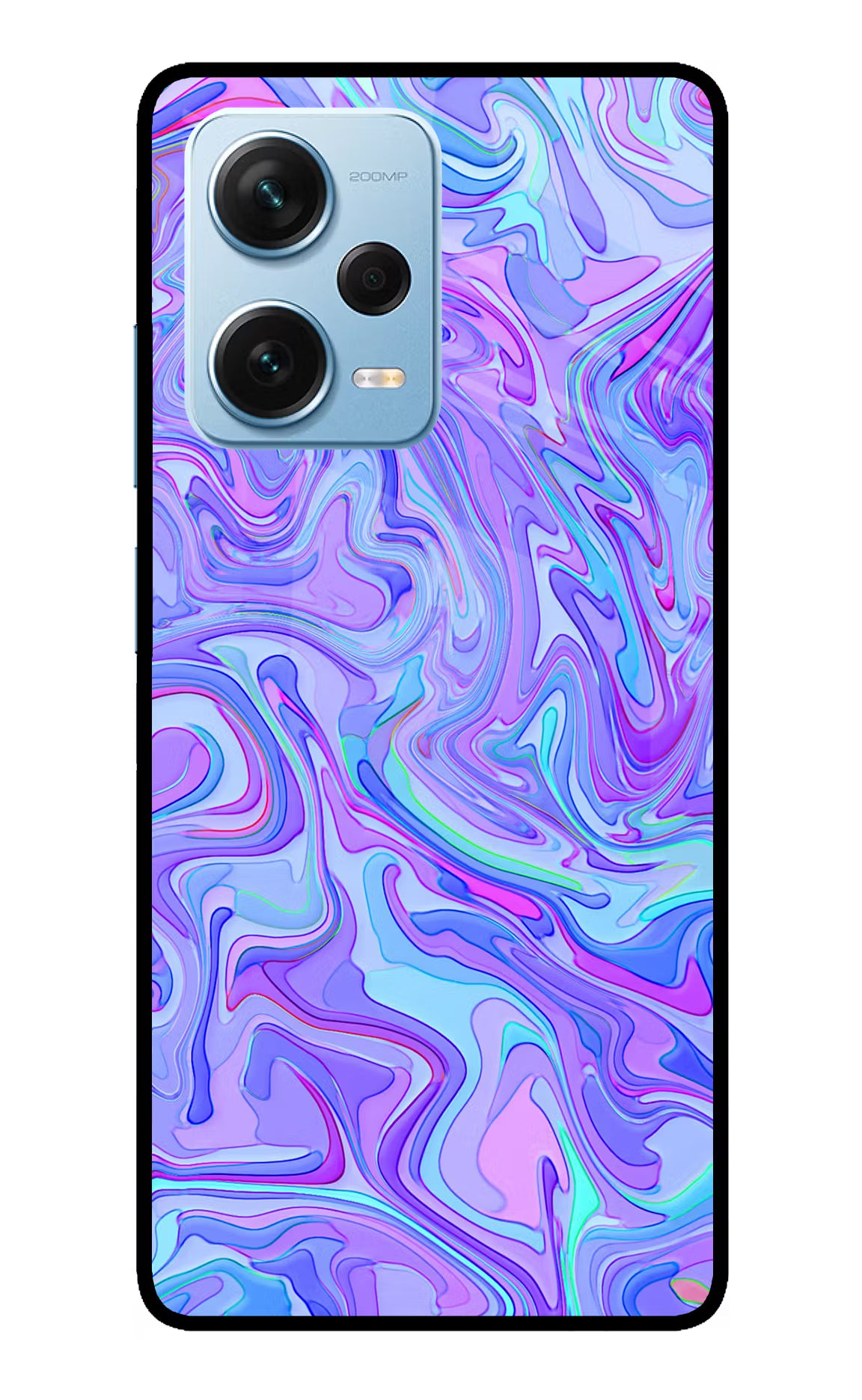 Glitter Redmi Note 12 Pro+ 5G Glass Case Back Cover by Casekaro