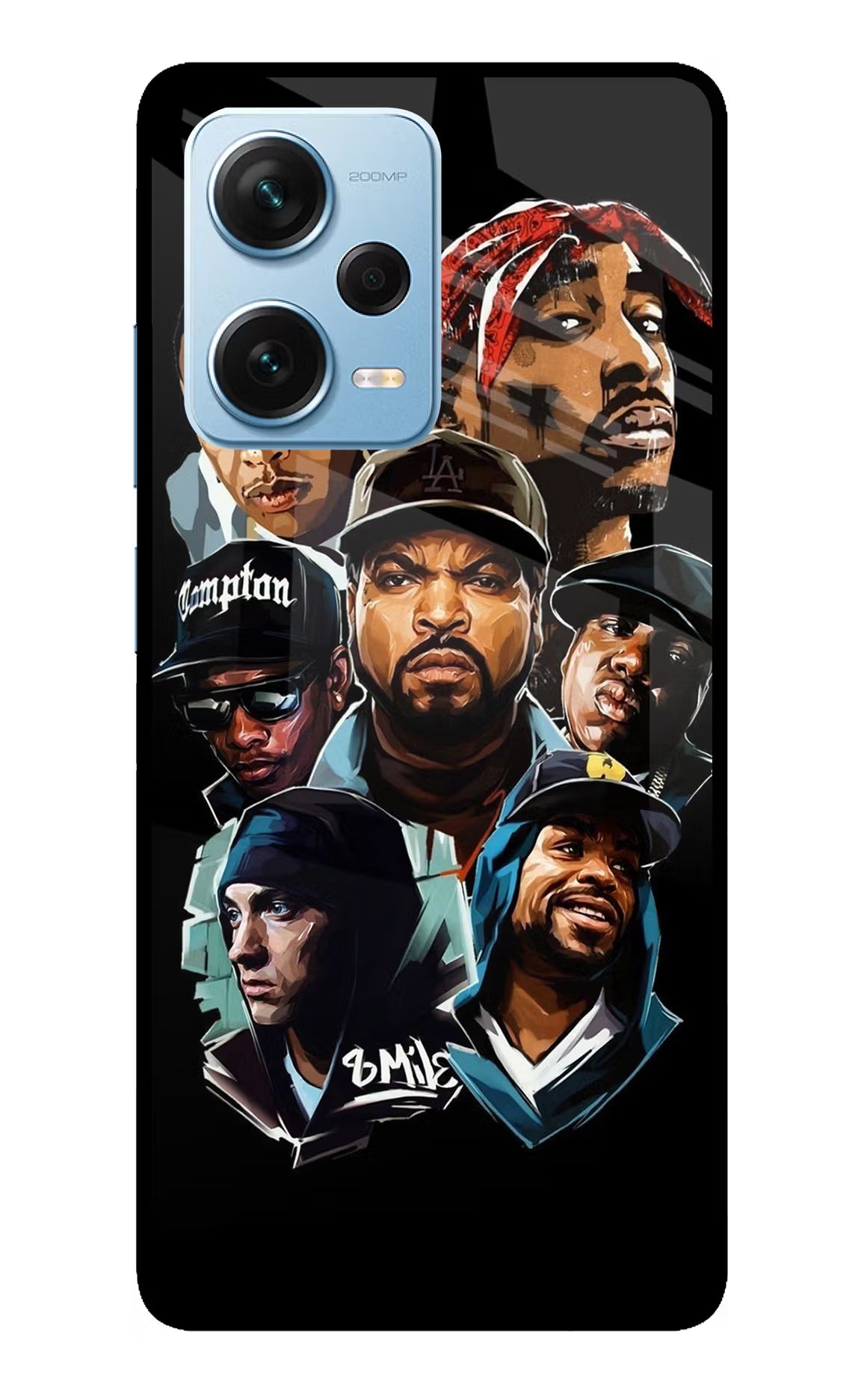 Rappers Redmi Note 12 Pro+ 5G Glass Case Back Cover by Casekaro