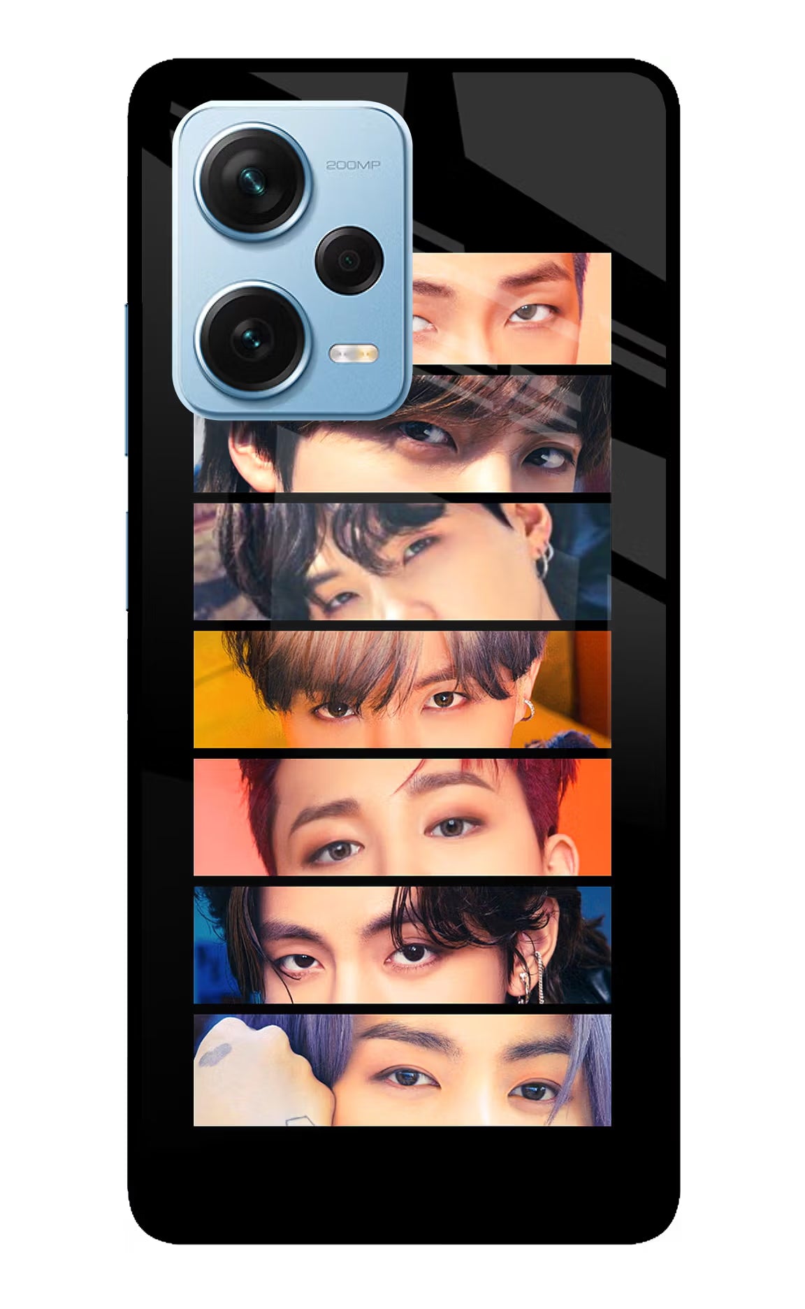 BTS Eyes Redmi Note 12 Pro+ 5G Glass Case Back Cover by Casekaro