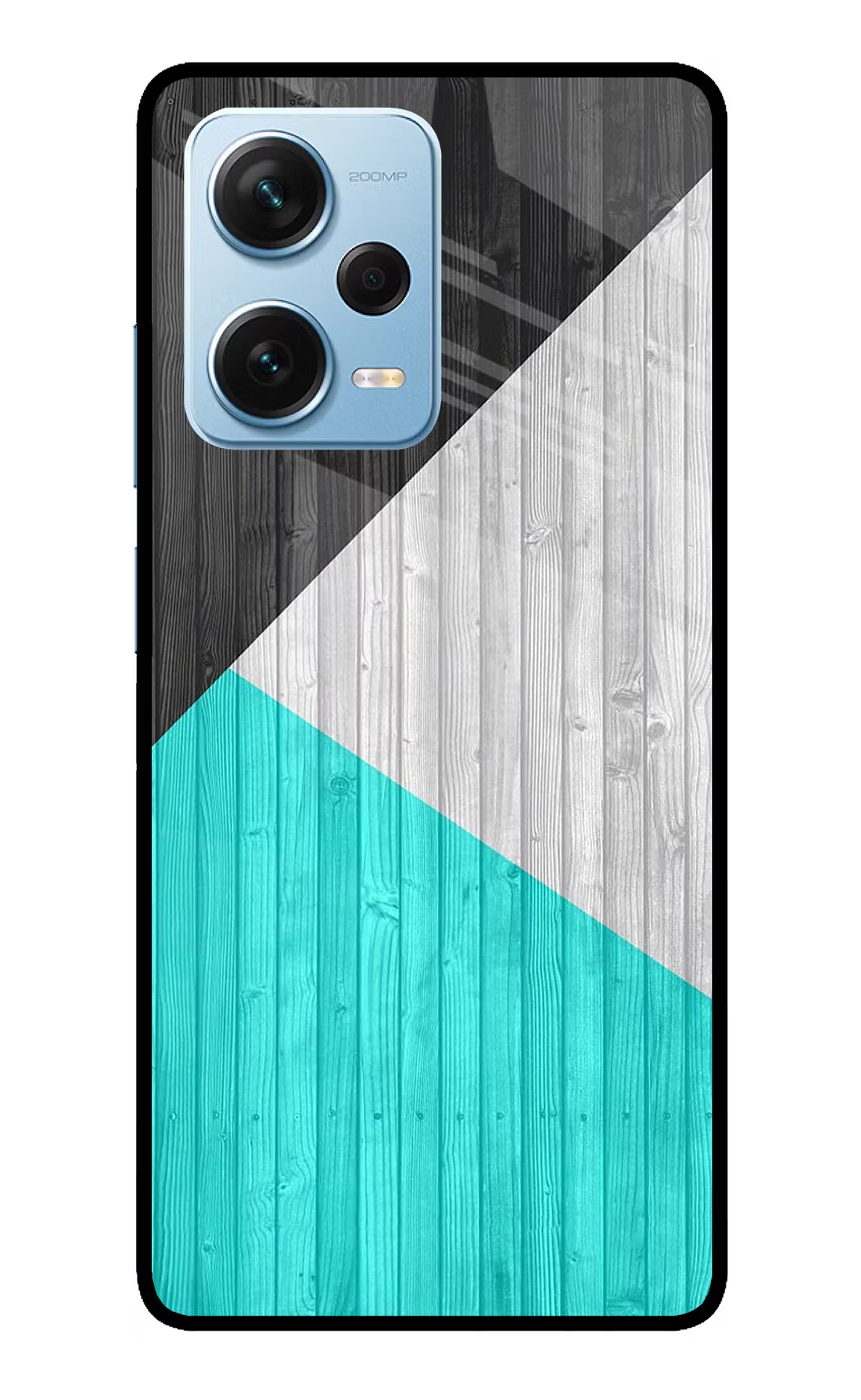 Wooden Abstract Redmi Note 12 Pro+ 5G Glass Case Back Cover by Casekaro