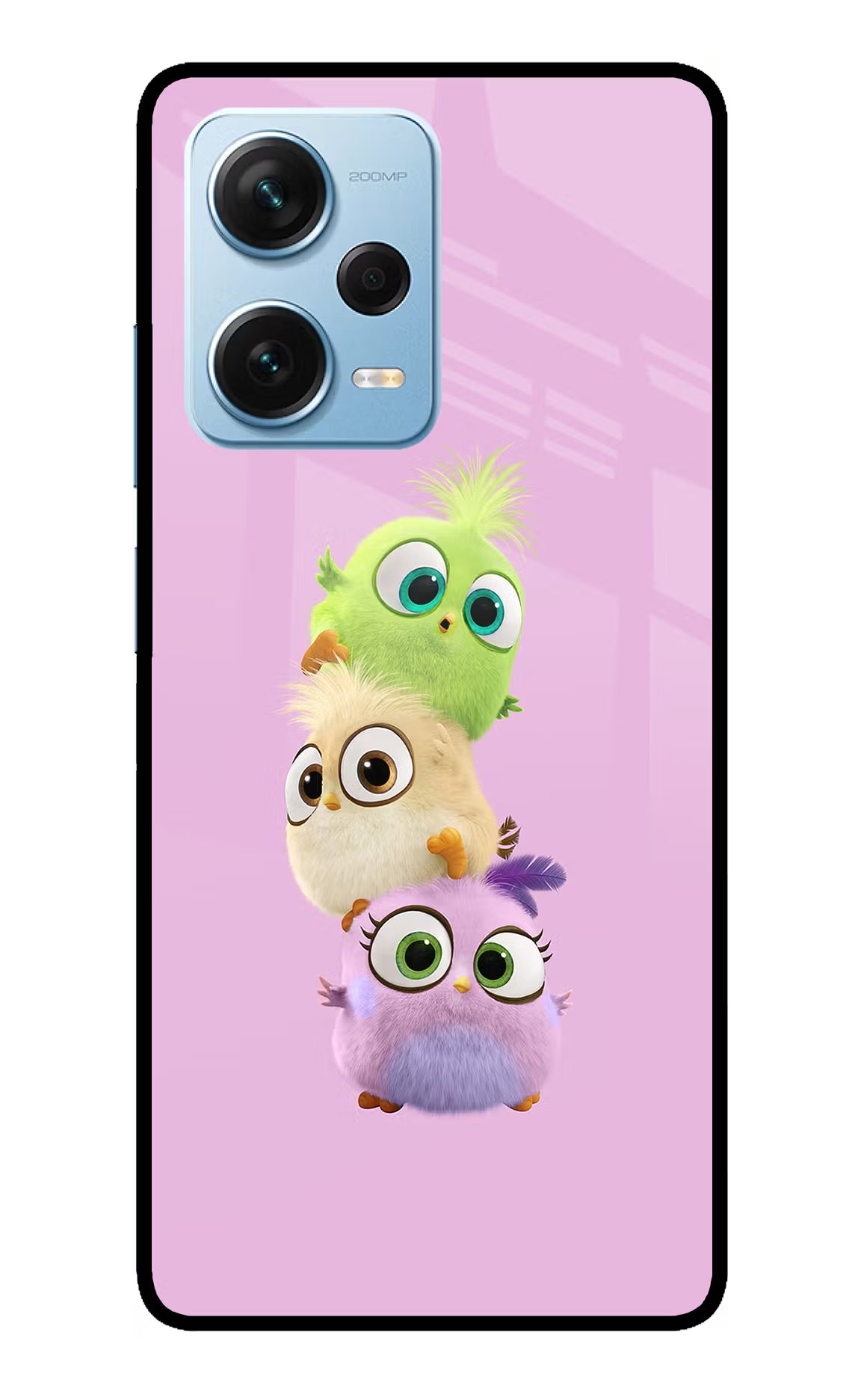 Cute Little Birds Redmi Note 12 Pro+ 5G Glass Case Back Cover by Casekaro