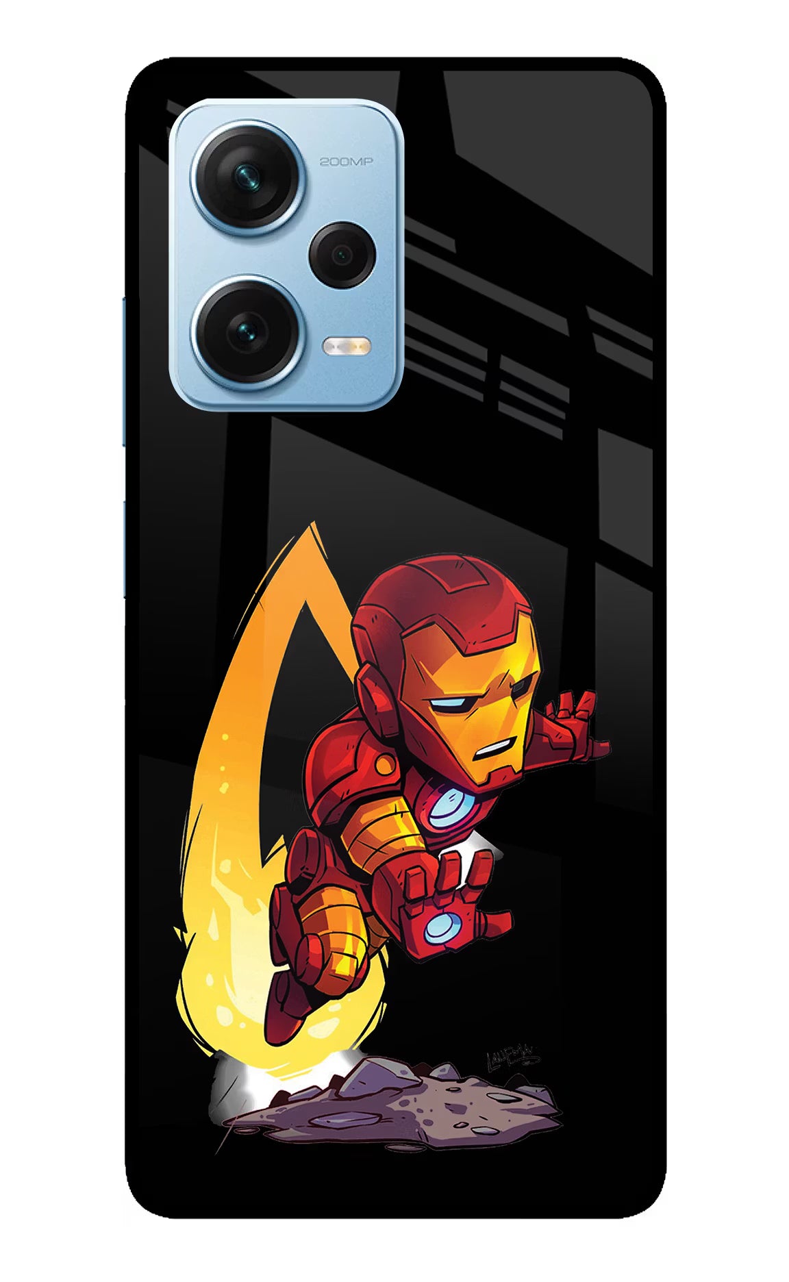 IronMan Redmi Note 12 Pro+ 5G Glass Case Back Cover by Casekaro