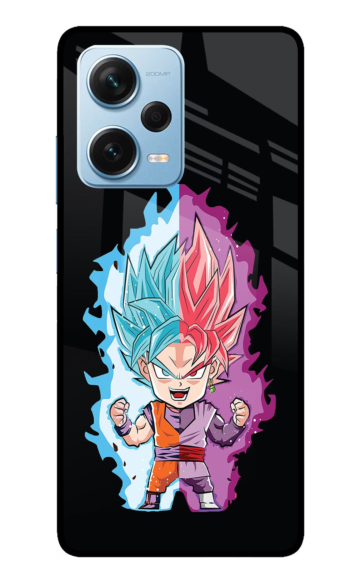 Chota Goku Redmi Note 12 Pro+ 5G Glass Case Back Cover by Casekaro