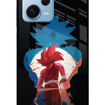 Goku Redmi Note 12 Pro+ 5G Glass Case Back Cover by Casekaro