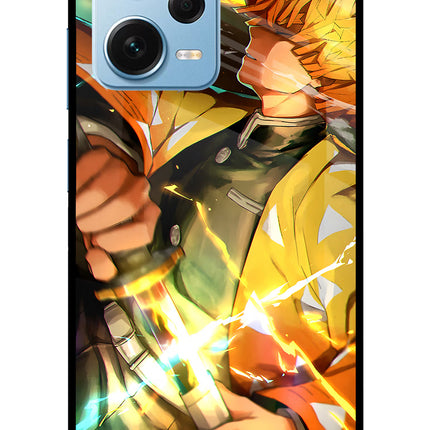 Demon Slayer Redmi Note 12 Pro+ 5G Glass Case
