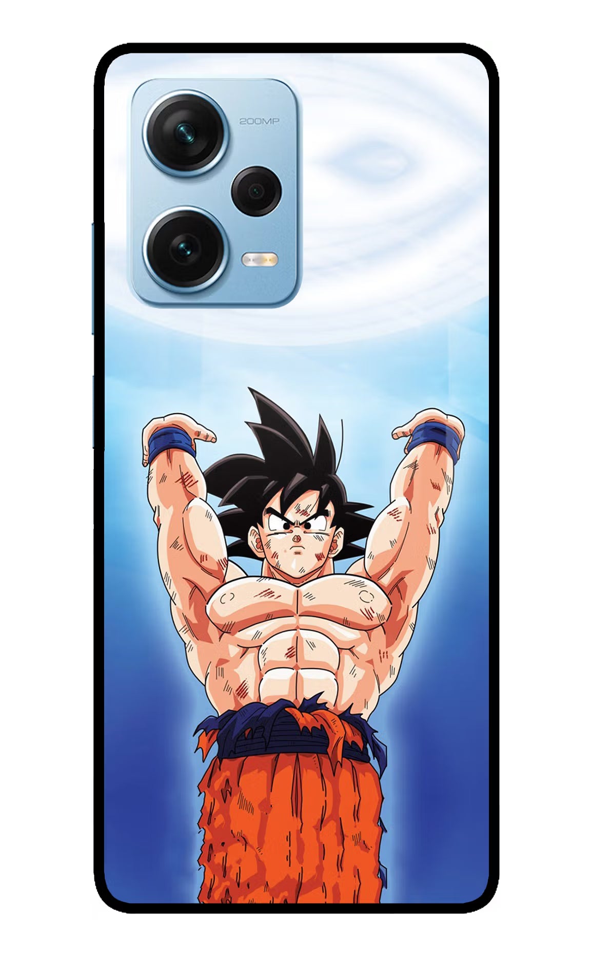 Goku Power Redmi Note 12 Pro+ 5G Glass Case Back Cover by Casekaro