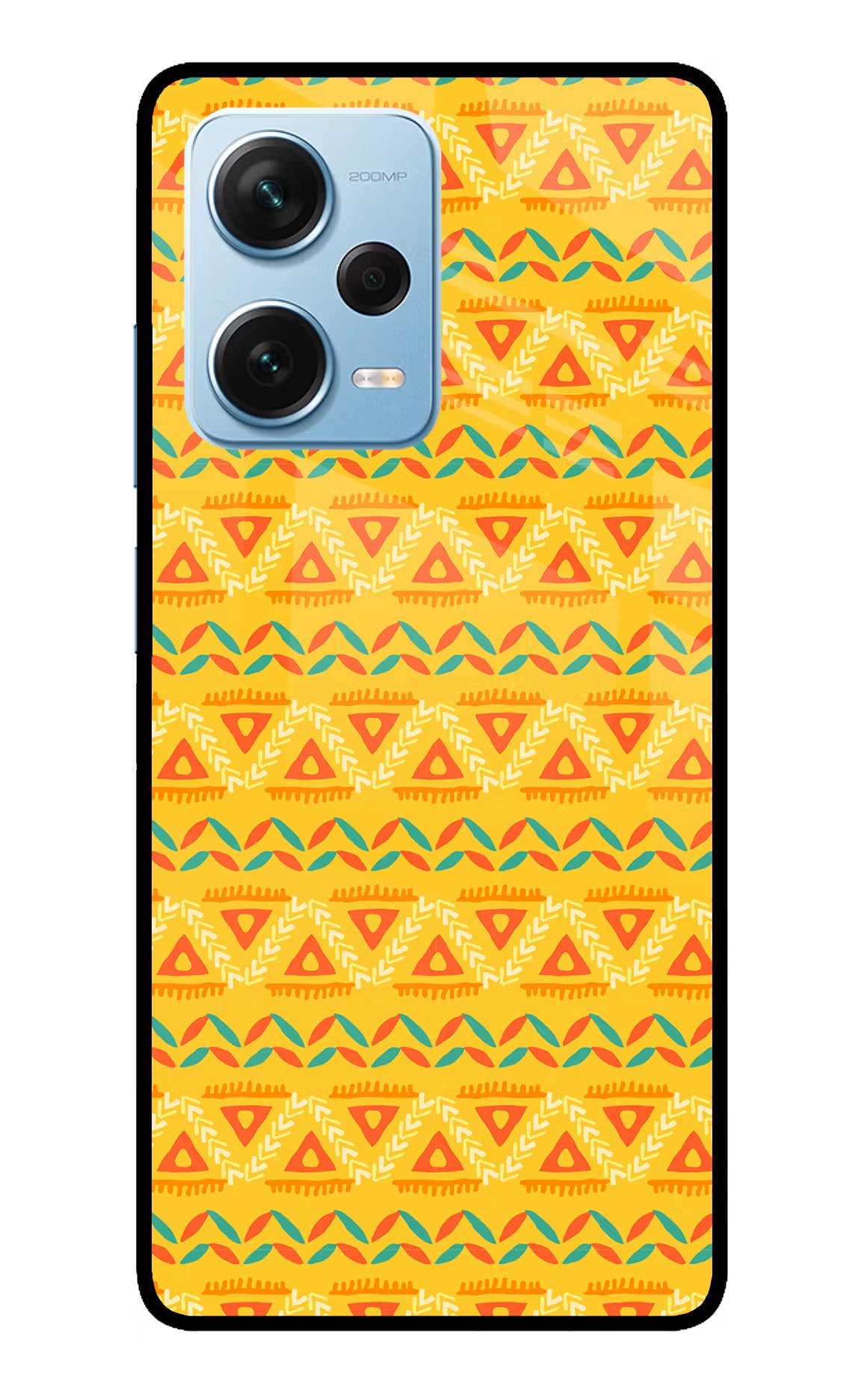 Tribal Pattern Redmi Note 12 Pro+ 5G Glass Case Back Cover by Casekaro