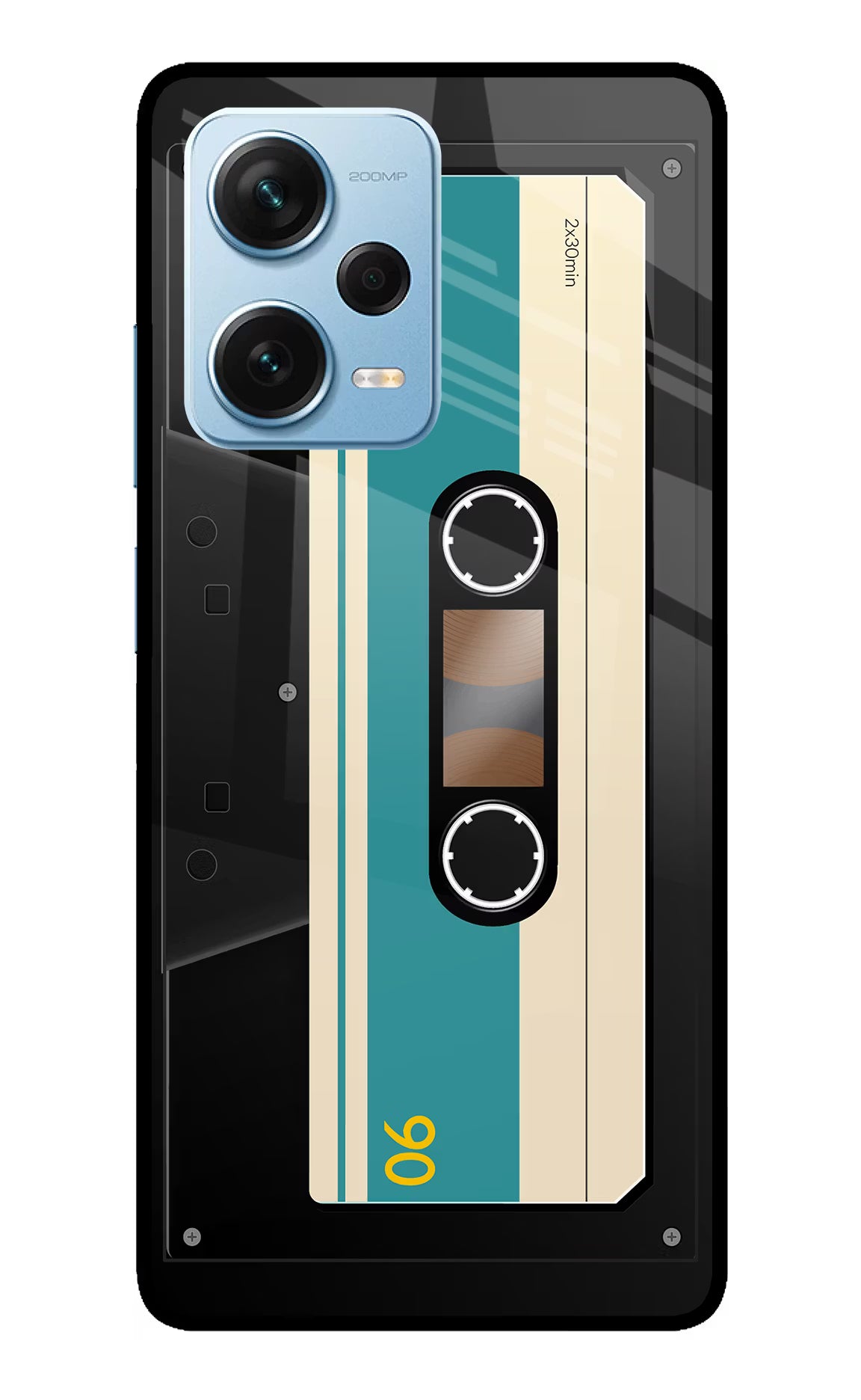 Cassette Redmi Note 12 Pro+ 5G Glass Case Back Cover by Casekaro