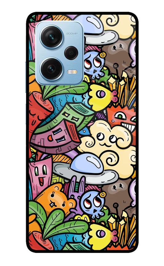 Veggie Doodle Redmi Note 12 Pro+ 5G Glass Case