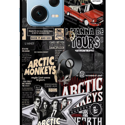Arctic Monkeys Redmi Note 12 Pro+ 5G Glass Case Back Cover by Casekaro