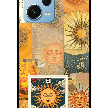 Sun Redmi Note 12 Pro+ 5G Glass Case Back Cover by Casekaro