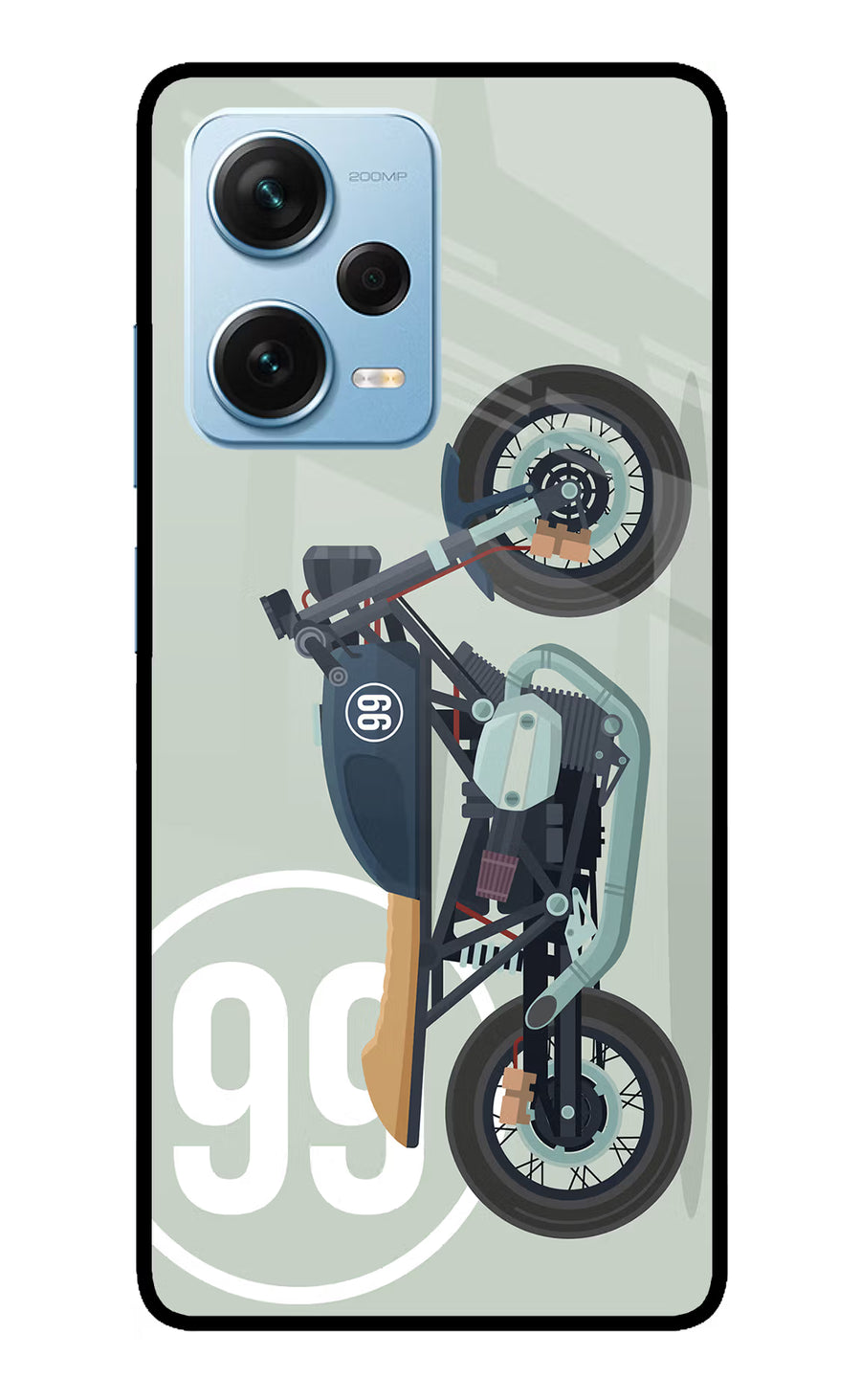 Classic Cafe Racer 99 Redmi Note 12 Pro+ 5G Back Cover, Glass case
